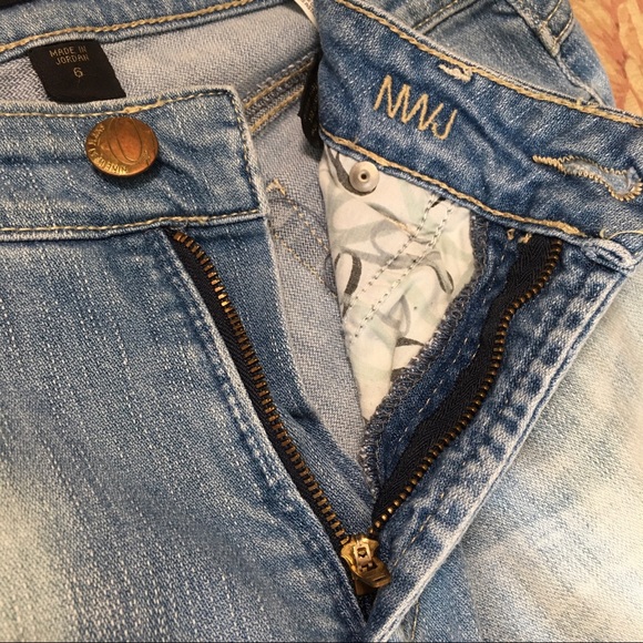 NINE WEST NWJ FACTORY FADED JEANS 6 Short EUC - Picture 11 of 13